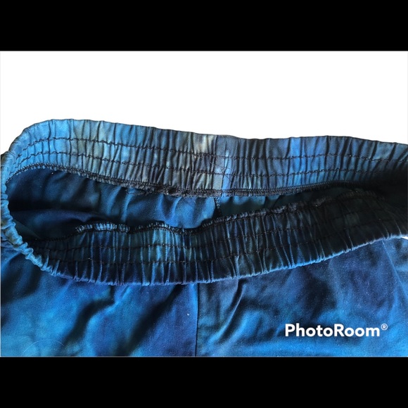 Y2K style Blue ๐ Navy Galaxy Tie Dye Retro Shorts Med Women Teen SOFT M - Picture 5 of 8